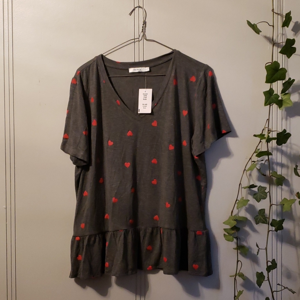 Ricki's adorable heart shirt